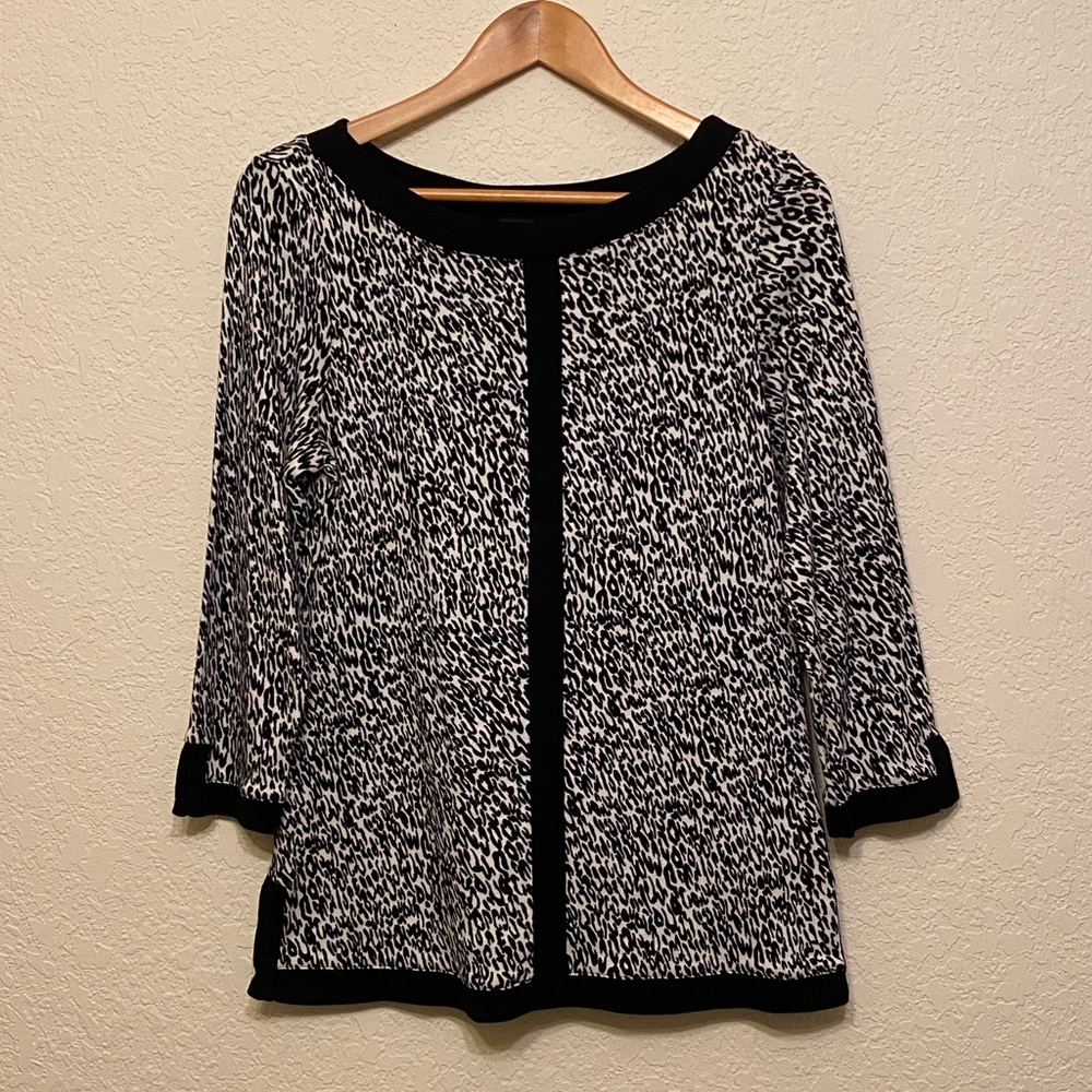 🎄🎄🎄Ladies Blouse Rafaella Black White Large